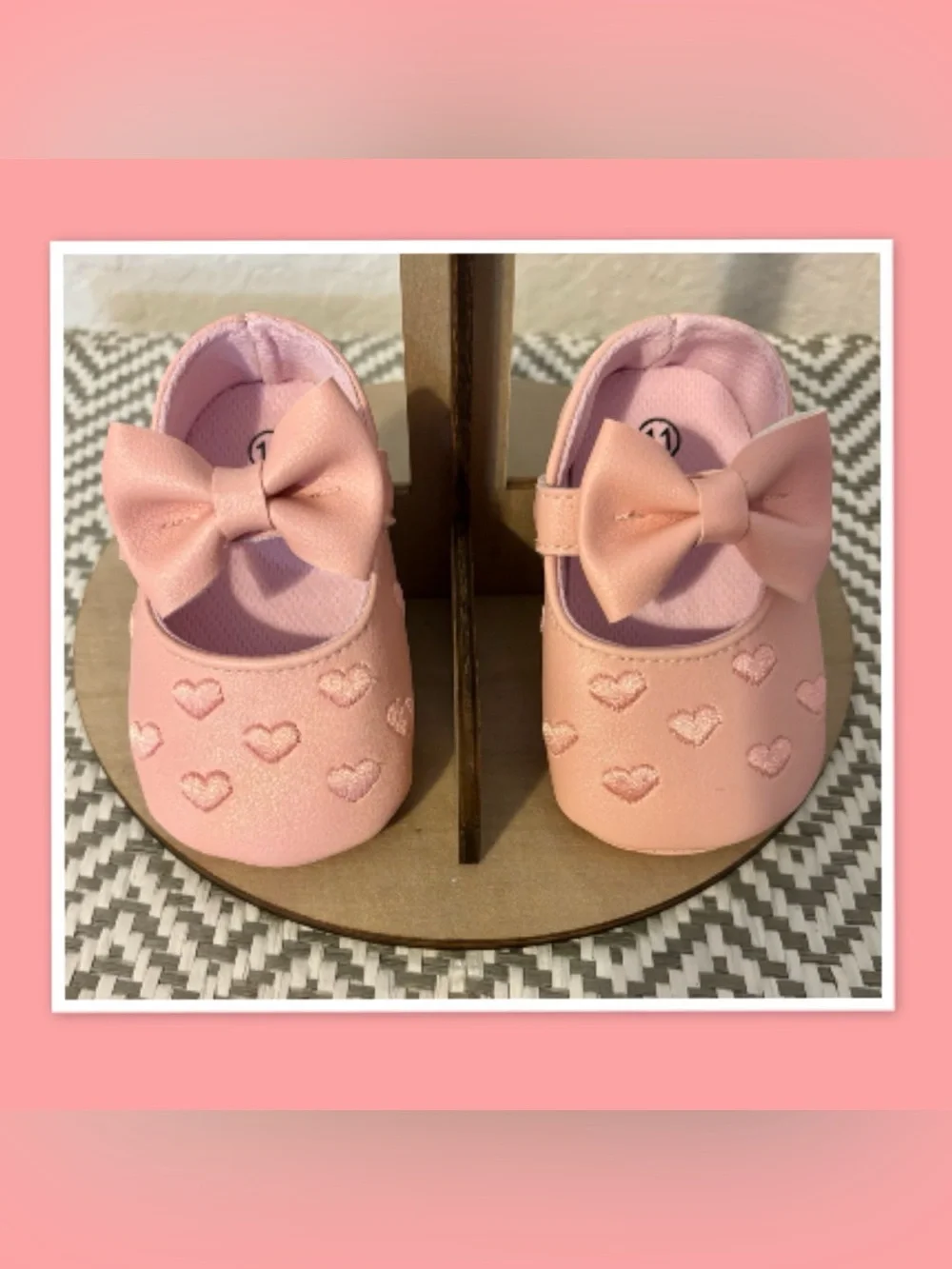 Infant Pink Soft Sole Pre-Walker Shoes ~ Size 11